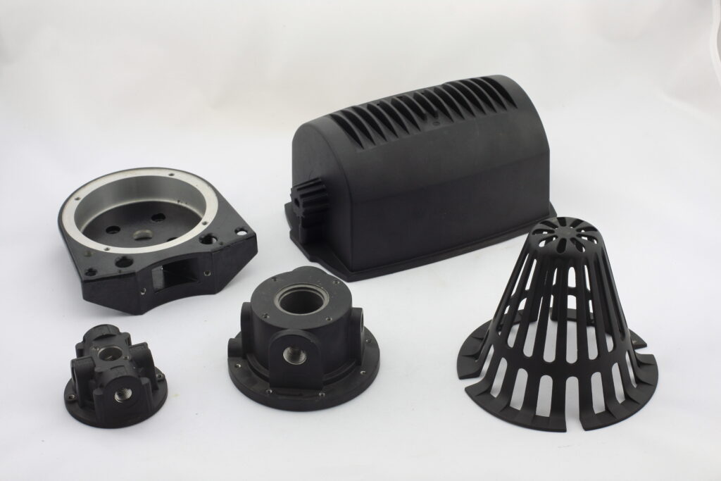 Exempel på produkter tillverkade genom gjutning - Attentio Solutions.